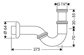 Сифон для биде Hansgrohe 55237000  - фото 3