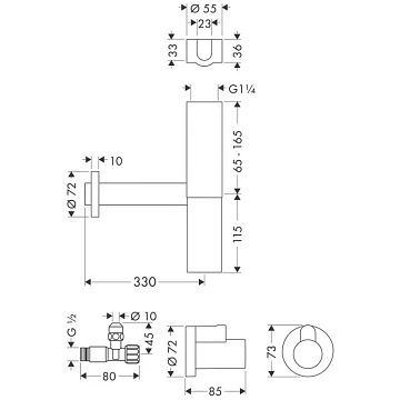 Сифон для раковины Hansgrohe Flowstar 52120000  - фото 4