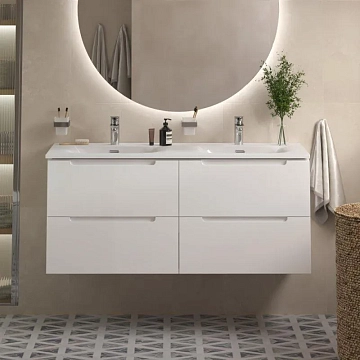 Тумба под раковину BelBagno Etna 120 подвесная, Bianco Lucido, 4 ящика  - фото 2