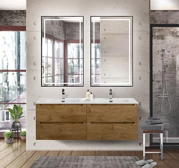 Тумба под раковину BelBagno Etna 120 подвесная, Rovere Nature, 4 ящика  - фото 4