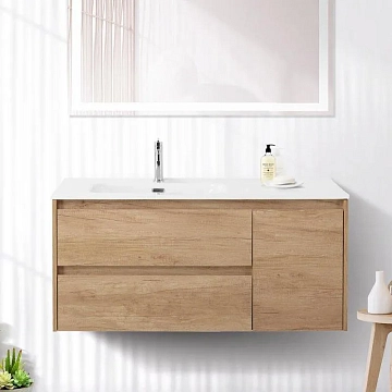 Тумба под раковину BelBagno Kraft 100 L подвесная, Rovere Nebrasca Nature  - фото 2