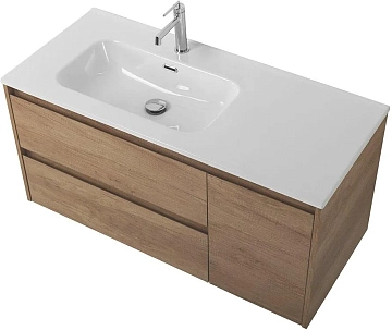 Тумба под раковину BelBagno Kraft 100 L подвесная, Rovere Nebrasca Nature  - фото 5