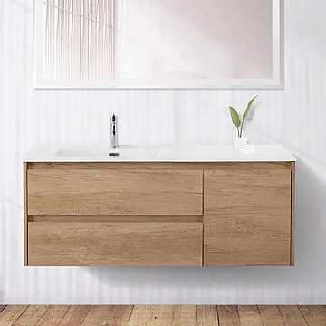 Тумба под раковину BelBagno Kraft 120 L подвесная, Rovere Nebrasca Nature  - фото 2