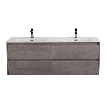 Тумба под раковину BelBagno Kraft 120 подвесная, Cemento Grigio, 4 ящика 