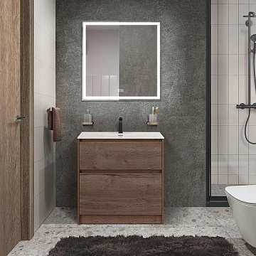 Тумба под раковину BelBagno Kraft 39 80 напольная, rovere tabacco  - фото 2