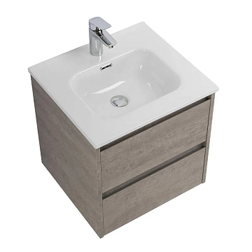 Тумба под раковину BelBagno Kraft 50 подвесная, Cemento Grigio  - фото 2