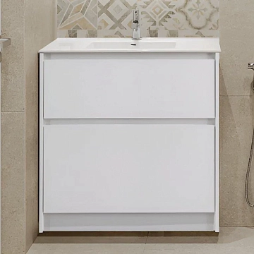 Тумба под раковину BelBagno Kraft 80 напольная, Bianco Opaco  - фото 2