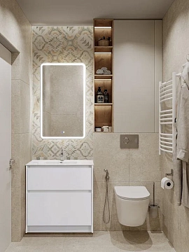 Тумба под раковину BelBagno Kraft 80 напольная, Bianco Opaco  - фото 3