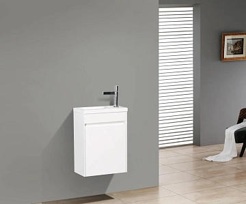 Тумба под раковину BelBagno Pietra Mini 46 R подвесная, bianco lucido  - фото 2