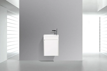 Тумба под раковину BelBagno Pietra Mini 46 R подвесная, bianco lucido  - фото 3