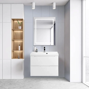 Тумба под раковину BelBagno Vittoria 100 подвесная, bianco lucido  - фото 2