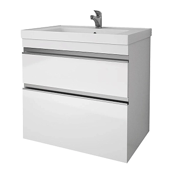 Тумба под раковину Dreja Grace Plus 70 белый глянец  - фото 2