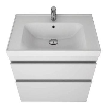 Тумба под раковину Dreja Grace Plus 70 белый глянец  - фото 4
