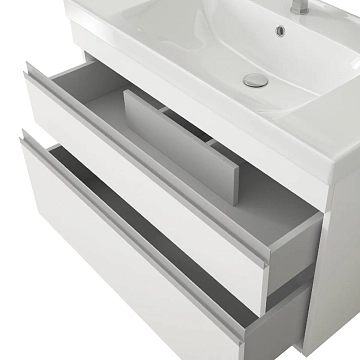 Тумба под раковину Dreja Grace Plus 90 белый глянец  - фото 2