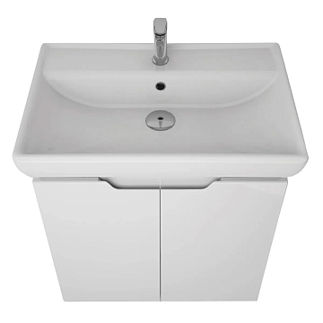 Тумба под раковину Dreja Q Plus (D) 70 белый глянец  - фото 5