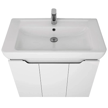 Тумба под раковину Dreja Q Plus (D) 80 белый глянец  - фото 5
