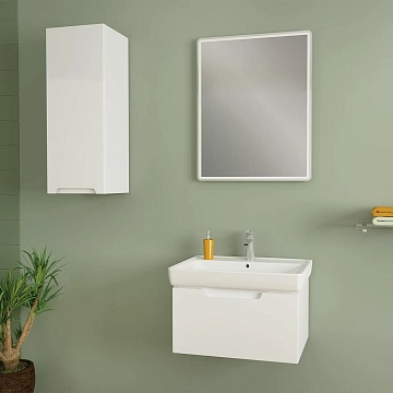 Тумба под раковину Dreja Tiny 60 белый глянец  - фото 3