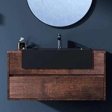 Тумба с раковиной Black&amp;White Universe U903.1000-2 100 rose wood 