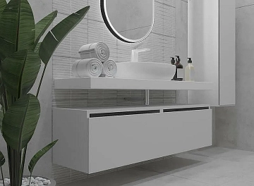 Тумба Armadi Art Flat 120 белая  - фото 3