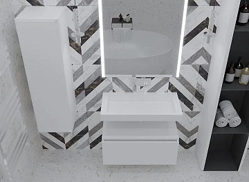 Тумба Armadi Art Flat 60 белая  - фото 2