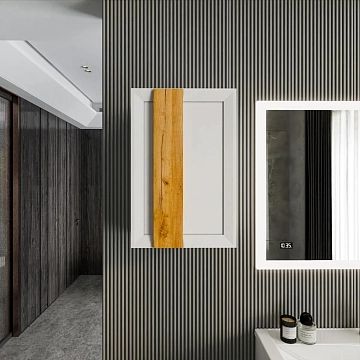 Шкаф Бриклаер Берлин 40x60 белый глянец 