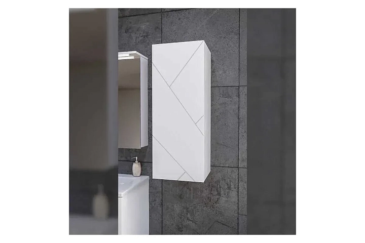 Шкаф Бриклаер Кристалл 35.2x90 белый