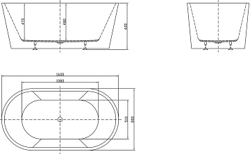 Акриловая ванна BelBagno BB202-1600-800 160х80  - фото 4