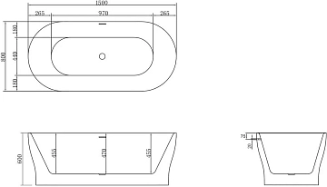 Акриловая ванна BelBagno BB405-1500-800 150х80  - фото 5