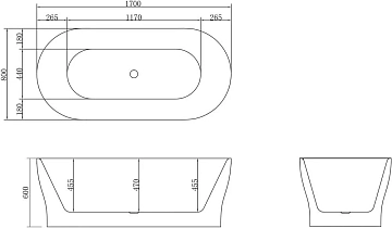 Акриловая ванна BelBagno BB405-1700-800 170х80  - фото 5