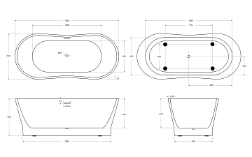 Акриловая ванна BelBagno BB406-1650-730 165x70  - фото 4