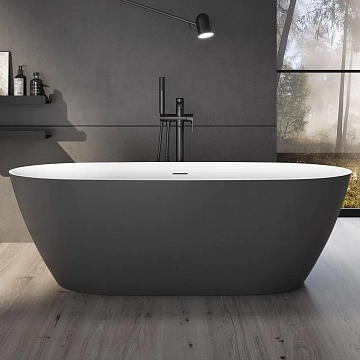 Акриловая ванна Black&amp;White Swan SB330 170x75 Grey  - фото 4