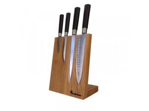 Магнитная подставка для 4-х ножей Woodinhome KS002SSON массив дуба