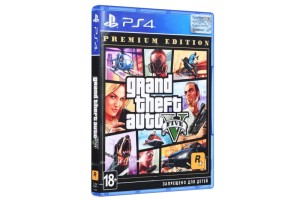 Игра для PlayStation 4 Grand Theft Auto V: Premium Edition, полностью на русском языке Игра для PlayStation 4 Grand Theft Auto V: Premium Edition, полностью на русском языке