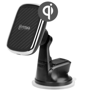 Автодержатель с беспроводной зарядкой Pitaka MagEZ Mount Qi Suction Cup, черный Автодержатель с беспроводной зарядкой Pitaka MagEZ Mount Qi Suction Cup, черный