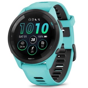 Умные часы Garmin Forerunner 265 Black Bezel with Aqua Case and Aqua/Black Silicone Band (010-02810-12) Умные часы Garmin Forerunner 265 Black Bezel with Aqua Case and Aqua/Black Silicone Band (010-02810-12)