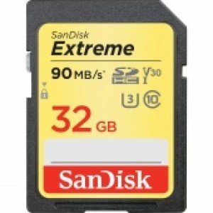 Карта памяти SanDisk SDHC 32 ГБ Class 10, V30, UHS Class 3, R/W 90/40 МБ/с