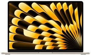 15.3" Ноутбук Apple MacBook Air 15 2024 2880x1864, Apple M3, RAM 16 ГБ, SSD 512 ГБ, Apple graphics 10-core, macOS, MXD33, starlight, английская раскладка