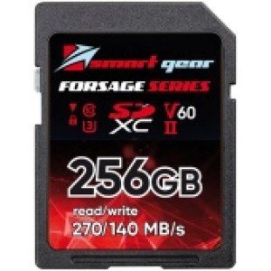 Карта памяти Smart Gear SDXC UHS-II V60 Forsage, 256GB W140/R270, 1000P/E cycles Карта памяти Smart Gear SDXC UHS-II V60 Forsage, 256GB W140/R270, 1000P/E cycles