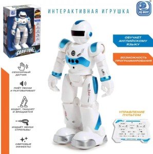 Робот радиоуправляемый IQ BOT GRAVITONE, русское озвучивание, цвет синий Робот радиоуправляемый IQ BOT GRAVITONE, русское озвучивание, цвет синий