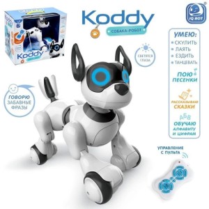 Робот-игрушка радиоуправляемый Собака Koddy, световые и звуковые эффекты, русская озвучка Робот-игрушка радиоуправляемый Собака Koddy, световые и звуковые эффекты, русская озвучка