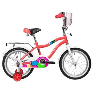 Велосипед 16" Novatrack CANDY, коралловый Велосипед 16" Novatrack CANDY, коралловый