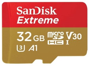 Карта памяти SanDisk Extreme microSDHC Class 10 UHS Class 3 V30 A1 100MB/s 32GB + SD adapter Карта памяти SanDisk Extreme microSDHC Class 10 UHS Class 3 V30 A1 100MB/s 32GB + SD adapter