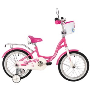Велосипед 16" Novatrack BUTTERFLY, розовый