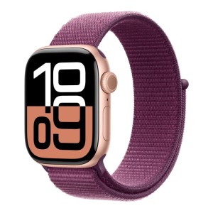 Умные часы Apple Watch Series 10 GPS, 42mm Rose Gold Aluminium Case with Plum Sport Loop Умные часы Apple Watch Series 10 GPS, 42mm Rose Gold Aluminium Case with Plum Sport Loop