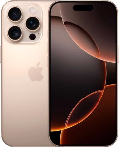 Смартфон Apple iPhone 16 Pro 128 ГБ, Dual: nano SIM + eSIM, пустынный титан Смартфон Apple iPhone 16 Pro 128 ГБ, Dual: nano SIM + eSIM, пустынный титан