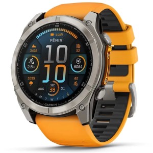 Умные часы Garmin fenix 8 – 51 mm AMOLED Sapphire titanium with a spark orange/graphite silicone band (010-02905-11) Умные часы Garmin fenix 8 – 51 mm AMOLED Sapphire titanium with a spark orange/graphite silicone band (010-02905-11)