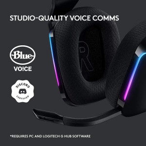 Беспроводные наушники Logitech G733 Lightspeed Wireless RGB Gaming Headset Black (981-000866)