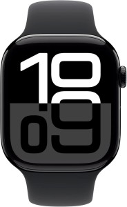 Часы Apple Watch Series 10 46mm Jet Black Aluminium Case with Black Sport Band M/L Часы Apple Watch Series 10 46mm Jet Black Aluminium Case with Black Sport Band M/L