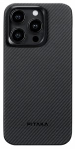 Чехол Pitaka MagEZ Case 4 для iPhone 15 Pro (6.1"), черно-серый узкое плетение, кевлар (арамид) 600D KI1501PA Чехол Pitaka MagEZ Case 4 для iPhone 15 Pro (6.1"), черно-серый узкое плетение, кевлар (арамид) 600D KI1501PA