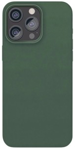 Чехол защитный "vlp" MagSafe Ecopelle Case для iPhone 15 Pro, зеленый Чехол защитный "vlp" MagSafe Ecopelle Case для iPhone 15 Pro, зеленый